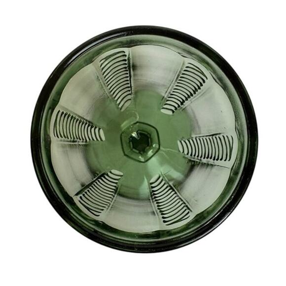 LG WRIGHT & CO Vintage Cable Green Goblet - Picture 2 of 4